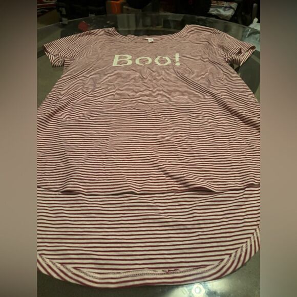 Lauren Conrad Striped Boo Tshirt - Picture 1 of 3